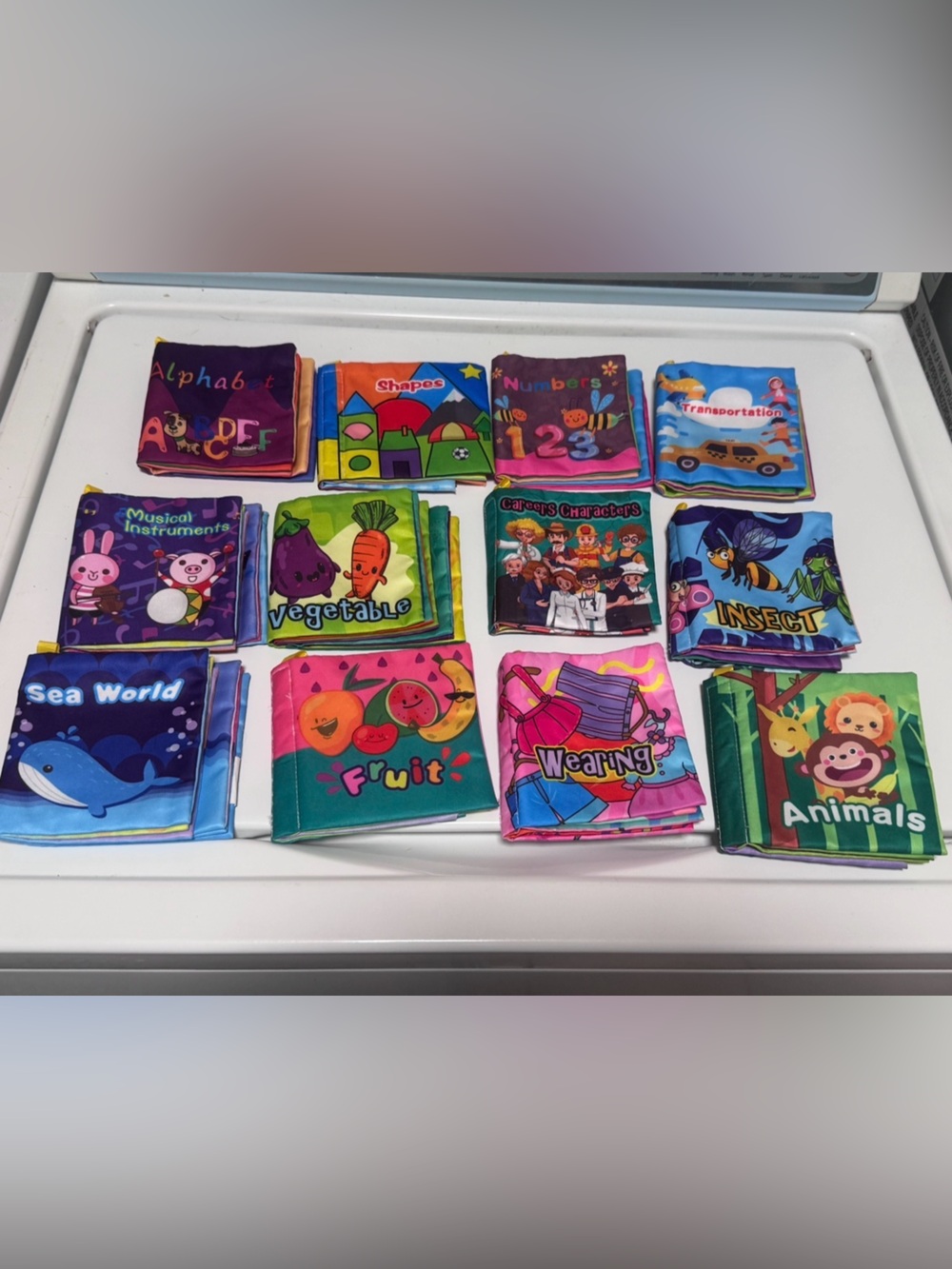 Baby Books / Fabric / Bath books / Set of 12! LIKE NEW!!